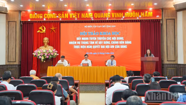 Quang cảnh hội thảo. (Ảnh: HẢI ĐĂNG)
