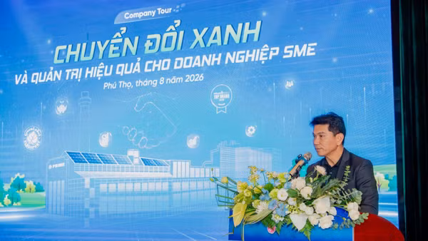 Ông Wichet Chuchaeu, Giám đốc Điều hành Khu vực Việt Nam, ngành xi-măng và vật liệu xây dựng, Tập đoàn SCG, kiêm Phó Chủ tịch SCG Việt Nam phát biểu tại sự kiện ESG Company Tour 2026.