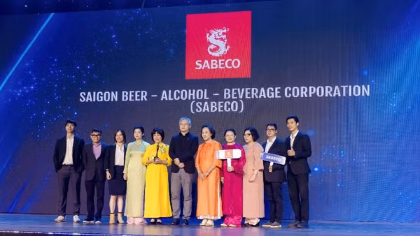 SABECO là một trong những công ty được trao danh hiệu "Nơi làm việc tốt nhất Châu Á" năm 2026. (Ảnh: HR Asia)