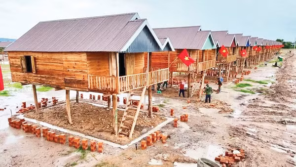 Khu tái định cư tại xã Ia Tul. Ảnh: R’Piên