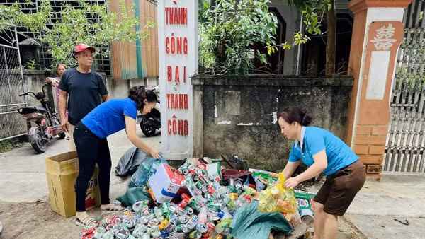 Nhiều mô hình biến phế liệu thành tài nguyên có ích đang được triển khai trên địa bàn tỉnh Nghệ An. Ảnh: CSCC