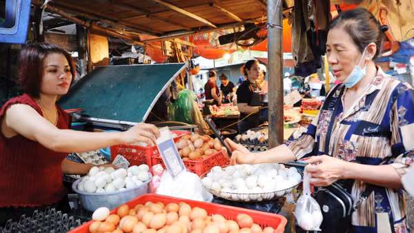 Người dân phải cân nhắc kỹ khi đi chợ sao cho hợp túi tiền. Ảnh | Khiếu Minh