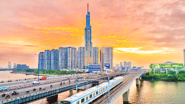 Metro góp phần giảm ùn tắc giao thông tại Thành phố Hồ Chí Minh.