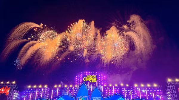 Một tiết mục tại Carnaval Hạ Long 2026.