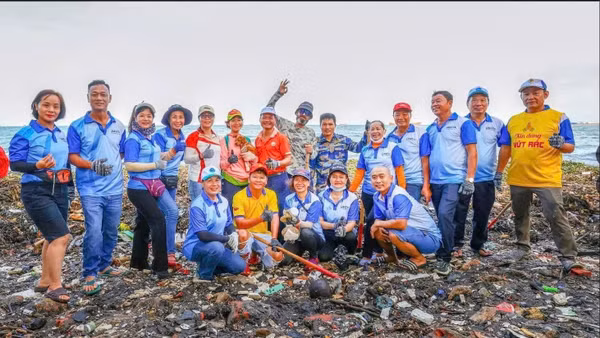 CLB Biển xanh Vũng Tàu lan tỏa hoạt động bảo vệ môi trường.