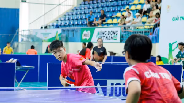 Thi đấu bóng bàn tại Giải Thể thao học sinh toàn quốc 2026. Ảnh | Truyền thông Giáo dục Lâm Đồng
