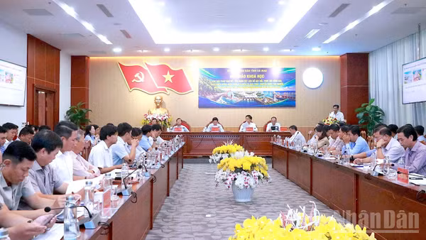 Quang cảnh tại hội thảo khoa học. (Ảnh: HỮU TÙNG)