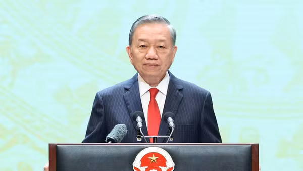 Tổng Bí thư, Chủ tịch nước Tô Lâm đọc Diễn văn Kỷ niệm 81 năm Quốc khánh nước Cộng hòa xã hội chủ nghĩa Việt Nam. (Ảnh: An Đăng/TTXVN)