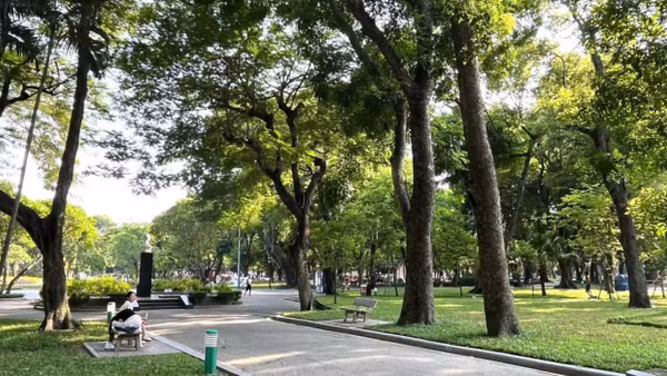 Công viên Thống Nhất có nhiều tiềm năng phát triển không gian sáng tạo. (Ảnh: Ngọc Liên