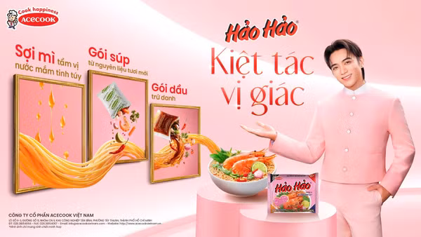 Các gói gia vị chính là bí quyết làm nên hương vị tôm chua cay đặc trưng của Hảo Hảo. (Ảnh: Acecook)