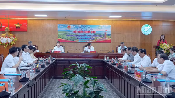 Quang cảnh hội thảo chiều 27/10 tại Cà Mau. (Ảnh: HỮU TÙNG)