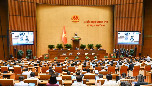 Quốc hội thảo luận ở hội trường ngày 30/10/2026. (Ảnh: DUY LINH)