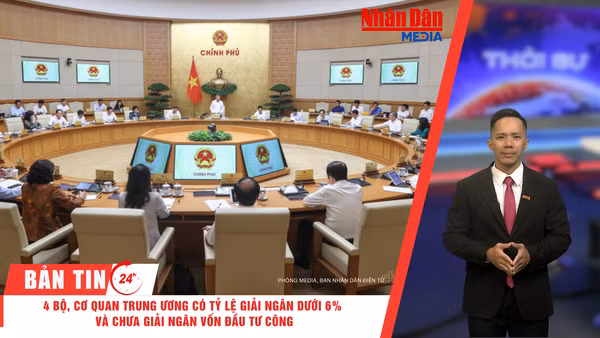 [Video] Thời sự 24h ngày 15/8/2026: 4 bộ, cơ quan trung ương có tỷ lệ giải ngân dưới 6% và chưa giải ngân vốn đầu tư công