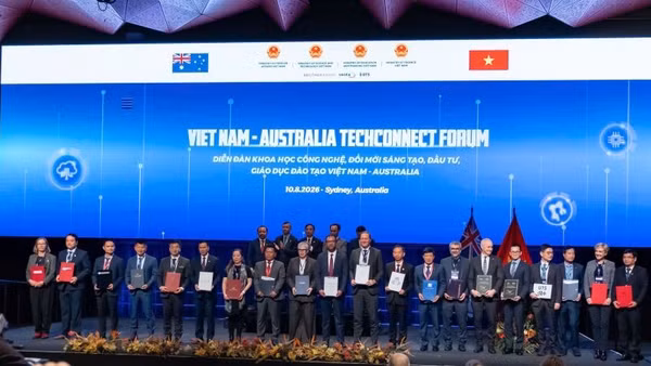 Toàn thể Diễn đàn Khoa học công nghệ, đổi mới sáng tạo, đầu tư, giáo dục đào tạo và phát triển nguồn nhân lực Việt Nam-Australia 2026. (Ảnh: HẠ LONG)