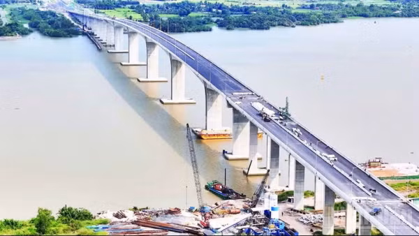 Cầu Nhơn Trạch thuộc Dự án thành phần 1A đưa vào khai thác, giúp việc đi lại giữa Thành phố Hồ Chí Minh và Đồng Nai được rút ngắn. (Ảnh: QUÝ HIỀN)