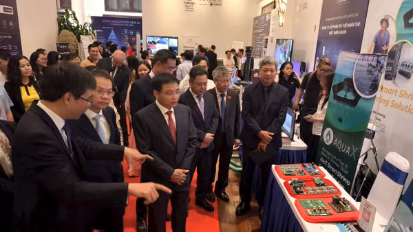 Sáng 7/7/2026, khai mạc Tuần lễ Kinh tế - Tài chính - Công nghệ Đà Nẵng 2026 và Hội nghị Đối thoại chính sách cấp cao với chủ đề “Mô hình tăng trưởng mới - Đổi mới sáng tạo - Thành phố toàn cầu”. Ảnh: TTXVN