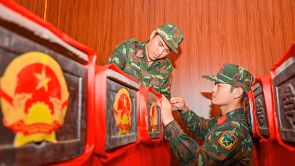Quy tập hài cốt liệt sĩ được tìm thấy tại Công viên Lê Thị Riêng (Thành phố Hồ Chí Minh).