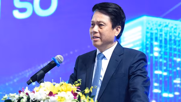 Phó Thống đốc Ngân hàng Nhà nước Phạm Tiến Dũng phát biểu tại hội thảo. (Ảnh: MAI NGỌC)