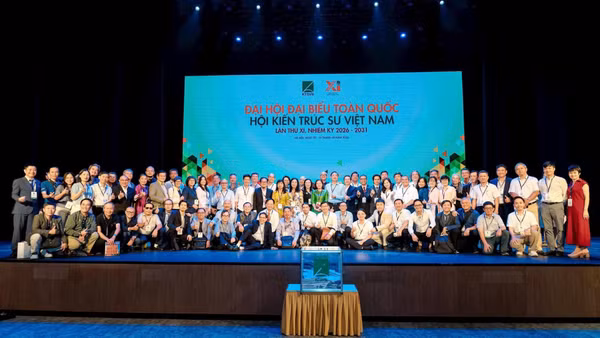 Các đại biểu tại Đại hội XI Hội Kiến trúc sư Việt Nam, nhiệm kỳ 2026-2031.