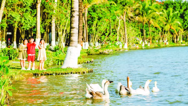 Môi trường sống xanh ở khu đô thị Ecopark.