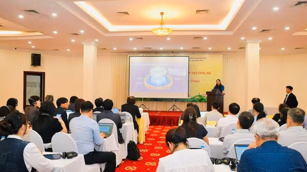 Hội thảo "Thực thi bản quyền trên môi trường số" do Cục Bản quyền tác giả Việt Nam phối hợp Cục Bản quyền tác giả Nhật Bản tổ chức tại Hà Nội cuối tháng 7/2026. (Ảnh: PHẠM SỸ)