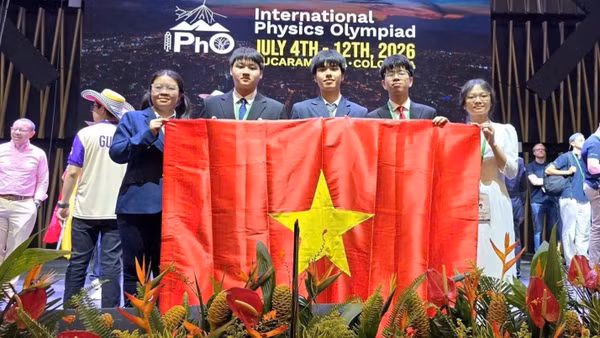 Đội tuyển Việt Nam tham dự kỳ thi Olympic Vật lý quốc tế năm 2026. (Ảnh: Bộ Giáo dục và Đào tạo)