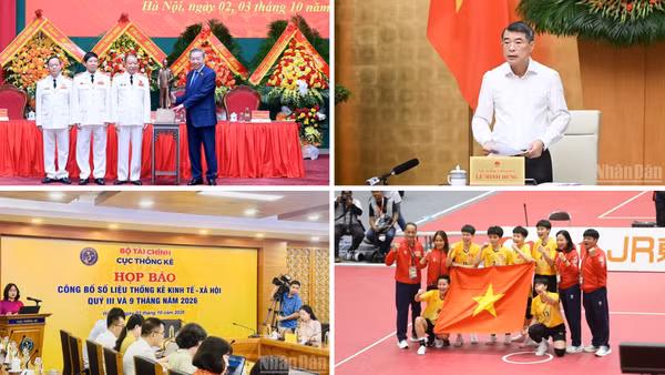 Tin nổi bật ngày 3/10: Tổng Bí thư, Chủ tịch nước Tô Lâm dự Đại hội toàn quốc Hội Cựu Công an nhân dân Việt Nam lần thứ II; Tăng trưởng GDP 9 tháng năm 2026 đạt 9,01%