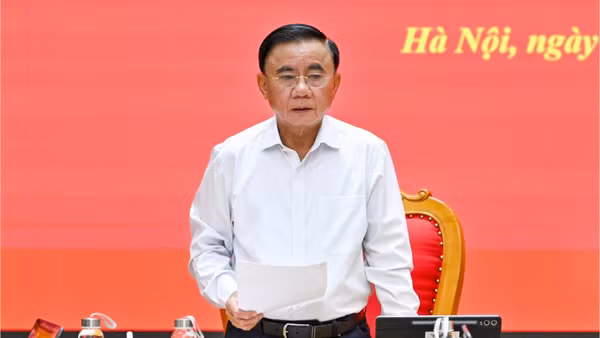 Đồng chí Trần Cẩm Tú, Ủy viên Bộ Chính trị, Thường trực Ban Bí thư. (Ảnh: THỦY NGUYÊN)