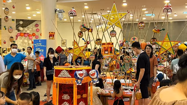 Không gian Tết Trung thu dành cho thiếu nhi. (Ảnh: Ban tổ chức)