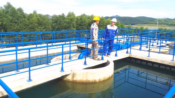 Công trình cấp nước ở xã Trường Phú, tỉnh Quảng Trị công suất 2.200m³/ngày đêm phục vụ nước sạch cho nhiều khu vực nông thôn. (Ảnh: HG)