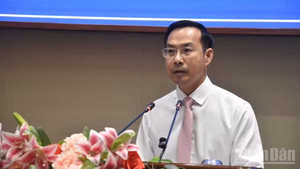 Tân Chủ tịch Ủy ban nhân dân tỉnh Đồng Tháp Nguyễn Thanh Nhàn. (Ảnh: NGUYỄN SỰ).