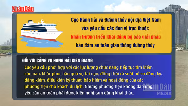 [Video] Siết chặt an toàn vận tải khách đường thủy sau vụ lật canô ở Phú Quốc
