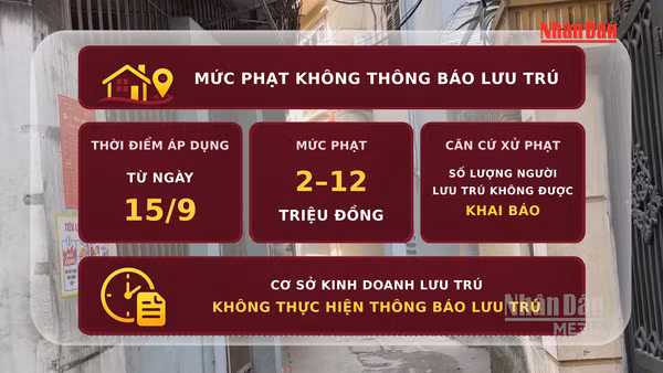 [Video] Từ 15/9, không thông báo lưu trú có thể bị phạt đến 12 triệu đồng