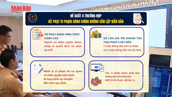 [Video] Đề xuất 4 trường hợp xử phạt vi phạm hành chính không cần lập biên bản