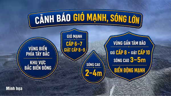 [Video] Áp thấp nhiệt đới trên Biển Đông có khả năng mạnh lên thành bão