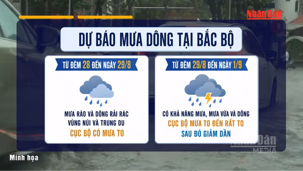 [Video] Thời tiết dịp nghỉ lễ Quốc khánh 2/9, nhiều khu vực có mưa to