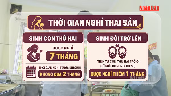 [Video] Sinh con thứ hai đồng thời sinh đôi được nghỉ thai sản 8 tháng
