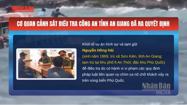 [Video] Khởi tố vụ án, tạm giữ thuyền trưởng vụ chìm ca nô chở khách tại Phú Quốc