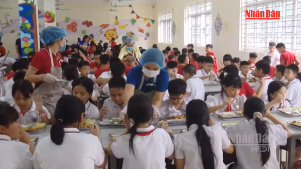[Video] Tăng cường bảo đảm an toàn, chất lượng bữa ăn bán trú trong trường học