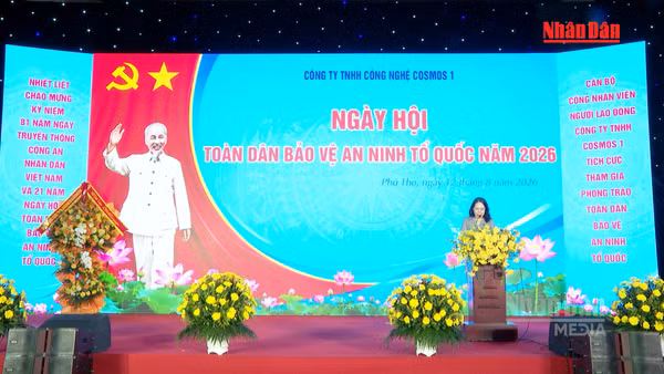 [Video] Phó chủ tịch nước Võ Thị Ánh Xuân dự ngày hội toàn dân bảo vệ an ninh Tổ quốc năm 2026