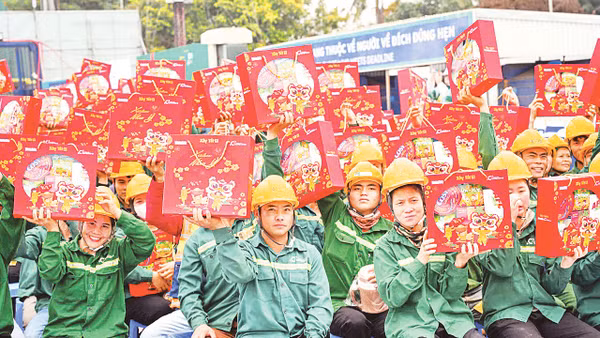 Chương trình Xây Tết 2026 do Báo Nhân Dân cùng Công ty CP Xây dựng Coteccons tổ chức. Ảnh: Bảo Long