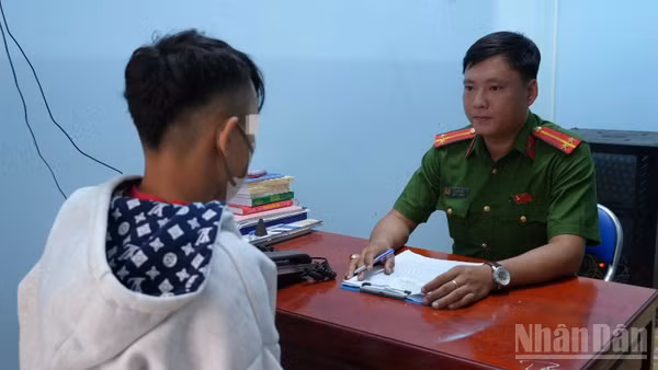 P.H.K tại cơ quan Công an.