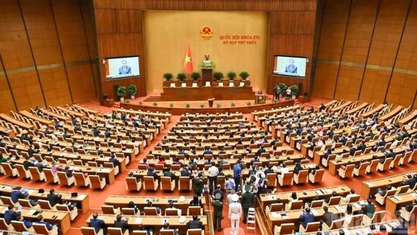 Phiên khai mạc Kỳ họp thứ nhất, Quốc hội khóa XVI. (Ảnh: DUY LINH)