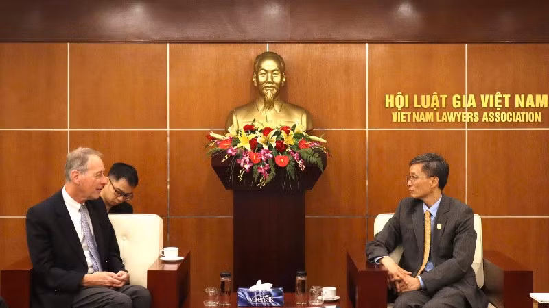 Việt Nam mong muốn trao đổi nhiều thông tin với Cộng hòa Liên bang Đức về xây dựng nhà nước pháp quyền. (Ảnh: Hội Luật gia Việt Nam)