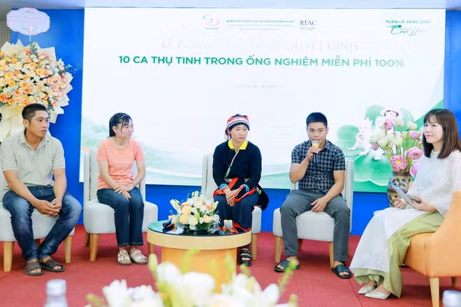 Các gia đình hiếm muộn được hỗ trợ làm IVF miễn phí chia sẻ về hoàn cảnh gia đình. 