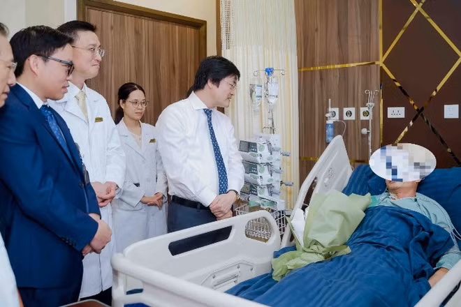 Bệnh nhân bình phục sau ca phẫu thuật. (Ảnh: BVCC)