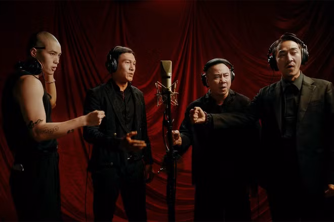 Điểm đặc biệt của “Tráng sĩ ca” là sự góp giọng của dàn diễn viên chính. (Ảnh: BHD cung cấp)