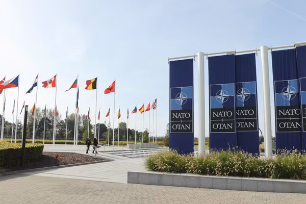 Trụ sở NATO tại Brussels, Bỉ. (Ảnh: THX/TTXVN)