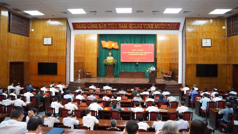 Thành ủy Huế tổ chức Hội nghị sơ kết 1 năm vận hành mô hình chính quyền địa phương hai cấp vào sáng nay 3/6.