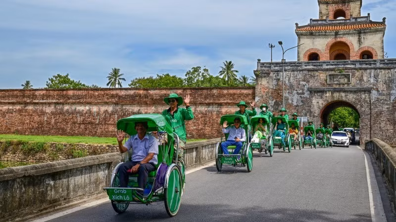 Grab đã triển khai dịch vụ Grab xích lô tại thành phố Huế từ giữa tháng 8/2025.